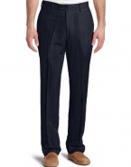 Louis Raphael Men's Linen Viscose Modern Fit Flat Front Pant