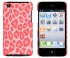 Coral Leopard Embossed Hard Case for Apple iPod Touch 4, 4G (4th Generation)