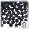 The Crafts Outlet 144-Piece Flat Back Acrylic Round Rhinestones, 7mm, Jet Black
