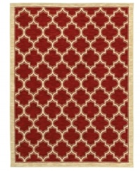 Reminiscent of classic Mediterranean textiles, this patterned area rug from Shaw Living presents a brilliant ogee design rendered in captivating red. Woven in the USA of ultra-durable and supremely soft EverTouch® nylon, this rug offers a stately tradition to any room. Reminiscent of classic Mediterranean textiles, this patterned area rug from Shaw Living presents a brilliant ogee design rendered in captivating red. Woven in the USA of ultra-durable and supremely soft EverTouch® nylon, this rug offers a stately tradition to any room.