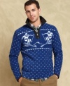 Get into the spirit of the season with this half-zip sweater from Tommy Hilfiger.