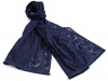 Lilly Pulitzer Women's Murfee Burnout Scarf, True Navy Hanker for An Anchor, One Size