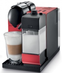 DeLonghi Red Lattissima Plus Nespresso Capsule System DeLonghi Red Lattissima Plus Nespresso Capsule System