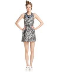 A leopard print ups the flirty flair of this Bar III mini dress. Be sure to pair it with mixed textures and patterns for an on-trend winter look! A leopard print ups the flirty flair of this Bar III mini dress. Be sure to pair it with mixed textures and patterns for an on-trend winter look!