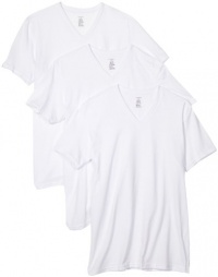 Calvin Klein Men's Basic V-Neck T-Shirt, White, Medium, 3-Pack