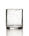 Simply stylish, this Iris double old-fashioned glass makes a splash in any setting with tiny bubbles trapped in dishwasher-safe glass. From Artland.