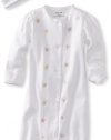 Little Me Baby-girls Newborn Dainty Gown And Hat, White, 0-3 Months