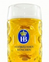 0.5 Liter HB Hofbrauhaus Munchen Dimpled Glass Beer Stein