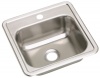 Elkay D115151 Dayton 15-Inch by 15-Inch Stainless Steel Single-Hole Bar Sink, Satin Finish