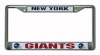 NFL New York Giants Chrome Licensed Plate Frame