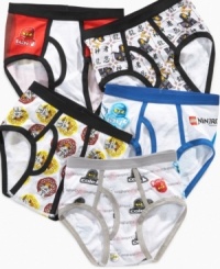 Stock up on these boys briefs from Handcraft featuring his favorite Lego Ninjago characters. Stock up on these boys briefs from Handcraft featuring his favorite Lego Ninjago characters.