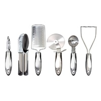 Stock your kitchen with this set of essential components, including a few extra items, too, like the potato masher and ice cream scoop, plus critical pieces such as the sturdy can opener and the handy-dandy grater. Stock your kitchen with this set of essential components, including a few extra items, too, like the potato masher and ice cream scoop, plus critical pieces such as the sturdy can opener and the handy-dandy grater.