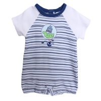 Absorba Baby-boys Newborn Knit Stripe Creeper Absorba Baby-boys Newborn Knit Stripe Creeper