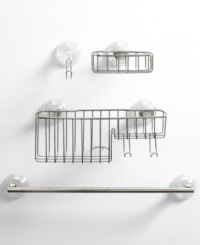 Keep soap fresh with this convenient stainless steel soap dish. An incredibly strong locking system adheres to shower walls so clean bars are always within reach. Keep soap fresh with this convenient stainless steel soap dish. An incredibly strong locking system adheres to shower walls so clean bars are always within reach.