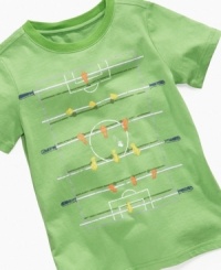 Kick it. He'll love hanging out in this funky graphic t-shirt from Greendog, a unique look for weekday wear. Kick it. He'll love hanging out in this funky graphic t-shirt from Greendog, a unique look for weekday wear.