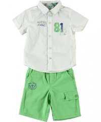 Guess 81 Stamp 2-Piece Outfit (Sizes 12M - 24M) - white, 18 months Guess 81 Stamp 2-Piece Outfit (Sizes 12M - 24M) - white, 18 months