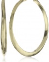 Kenneth Cole New York Textured Gold-Tone Hoop Earrings