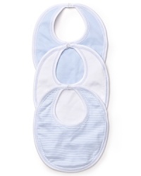 Bundled in a chic logo bag, this adorable bib set makes dinnertime a more stylish affair. Bundled in a chic logo bag, this adorable bib set makes dinnertime a more stylish affair.