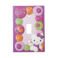 Lambs & Ivy Hello Kitty Garden Switch Plate, Pink Lambs & Ivy Hello Kitty Garden Switch Plate, Pink
