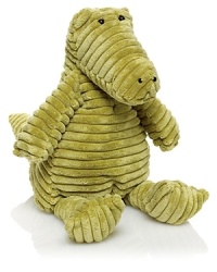 This adorable corduroy alligator makes a soft and cozy sleep buddy for your little one. This adorable corduroy alligator makes a soft and cozy sleep buddy for your little one.