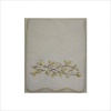 Avanti Premier Golden Leaves Bath Towel, White