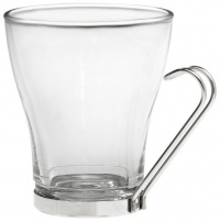 Bormioli Rocco Verdi Multipurpose Cup with Stainless Steel Handle, Set of 4 Bormioli Rocco Verdi Multipurpose Cup with Stainless Steel Handle, Set of 4