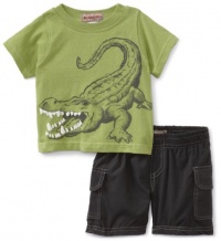 Kids Headquarters Baby-Boys Newborn Crocodile Short Set, Green, 6-9 Months Kids Headquarters Baby-Boys Newborn Crocodile Short Set, Green, 6-9 Months