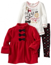 Kids Headquarters Baby-girls Infant Red Jacket with Long Sleeve Tee and Printed Leggings, Red, 12 Months Kids Headquarters Baby-girls Infant Red Jacket with Long Sleeve Tee and Printed Leggings, Red, 12 Months