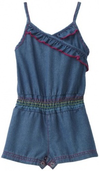 Carters Baby-Girls Infant Denim Romper, Light Denim, 12 Months