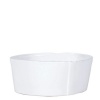 Vietri Lastra White Cereal Bowls 6 Set of 4