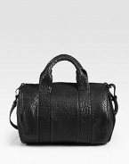 Sumptuous pebble-grain lambskin, styled in a roomy top-handle carryall with matte black hardware.Double top handles, 5 dropAdjustable shoulder strap, 13¼-13½ dropTop zip closureProtective metal feetOne inside zip pocketFully lined12W X 11H X 9DImported