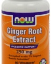Now Foods Ginger 5% Standard Extract, 250mg, Veg-capsules, 90-Count