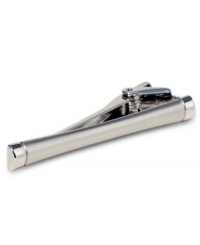 Raise the bar: Accessorize with a slim palladium tie clip from Geoffrey Beene. Raise the bar: Accessorize with a slim palladium tie clip from Geoffrey Beene.