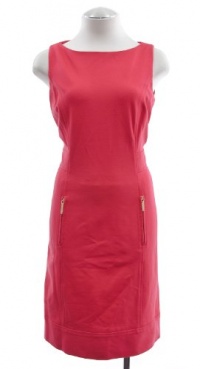 Ralph Lauren Grenadine Red Sheath Dress 8