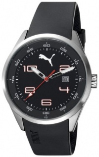 PUMA Men's PU102461001 Counter Silver Black Watch PUMA Men's PU102461001 Counter Silver Black Watch