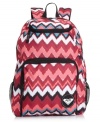 Pack it in and hit the road with this roomy road warrior from Roxy. The intuitively functional design features a bold pattern, plenty of pockets and adjustable shoulder straps for effortless on-the-go style.