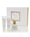 Fancy Love by Jessica Simpson is a sensual fragrance that is both radiant and alluring. Irresistible and tempting, it truly is The timeless fragrance of falling in love. Experience Fancy Love by Jessica Simpson with this Gift Set which includes a 3.4 oz Eau de Parfum Spray, .34 oz Eau de Parfum Pencil Spray, 3 oz Body Lotion and bonus 3 oz Bath and Shower Gel.
