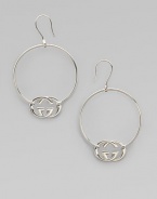 From the Silver Britt Collection. A simply chic design in sterling silver with GG accents. Sterling silverDrop, about 2½Hook backMade in Italy