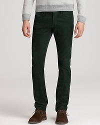 Vintage inspiration meets modern tailoring in this effortless pair of cords, cut in a slim straight fit for a contemporary look. Vintage inspiration meets modern tailoring in this effortless pair of cords, cut in a slim straight fit for a contemporary look.