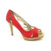 Alfani Fairfax Peep Toe Pumps Heels Shoes Red Womens