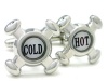 Fun Hot & Cold Faucet Cufflinks Gift Boxed