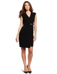 Calvin Klein Women's Buckle Cap Sleeve Dress Calvin Klein Women's Buckle Cap Sleeve Dress