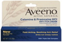 Aveeno Active Natural Calamine & Pramoxine HCI, Anti-Itch Cream 1-Ounce Tubes (Pack of 6) Aveeno Active Natural Calamine & Pramoxine HCI, Anti-Itch Cream 1-Ounce Tubes (Pack of 6)