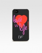 Add a signature look to your iPhone® with this stylish cover. Plastic 2¼W X 4¾H X 1/2D Imported 