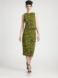 A kinetic, brightly-colored paisley print decorates this slim-fitting design.Covered elastic waistbandBack ventAbout 29 longCottonDry cleanMade in ItalyModel shown is 5'11 (180cm) wearing US size 4. A kinetic, brightly-colored paisley print decorates this slim-fitting design.Covered elastic waistbandBack ventAbout 29 longCottonDry cleanMade in ItalyModel shown is 5'11 (180cm) wearing US size 4.