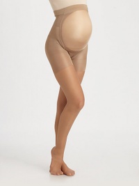 These ultra-soft, superior fit pantyhose feature a non-binding waistband, and provide comfort for the lower back and front support. Soft stretch yarnCotton gusset85% nylon/15% Lyrca® SpandexHand washMade in USA Please note: choose your pre-pregnancy size. These ultra-soft, superior fit pantyhose feature a non-binding waistband, and provide comfort for the lower back and front support. Soft stretch yarnCotton gusset85% nylon/15% Lyrca® SpandexHand washMade in USA Please note: choose your pre-pregnancy size.