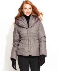 The puffer coat gets a stylish makeover with this MICHAEL Michael Kors' version featuring a pillow collar that converts into a hood! The puffer coat gets a stylish makeover with this MICHAEL Michael Kors' version featuring a pillow collar that converts into a hood!