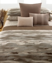 Complement your Calvin Klein Tanzania bed with an artistic, spatter paint-inspired print or a sophisticated solid, both in pure cotton. Featuring all-around elastic and deep fitted sheet pocket. (Clearance) Complement your Calvin Klein Tanzania bed with an artistic, spatter paint-inspired print or a sophisticated solid, both in pure cotton. Featuring all-around elastic and deep fitted sheet pocket. (Clearance)