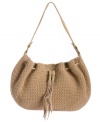 A beautiful boho look, just in time for summer. This crochet hobo from Lucky Brand is an essential warm weather staple that belongs in every girl's handbag collection.