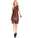 This knockout dress from Vince Camuto features leather-esque distressed look and a sleek, flattering fit. (Clearance)